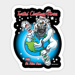 Bi-Polar Polar Bear Christmas Sticker